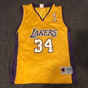 Youth Champion “34” Shaq Lakers Jersey